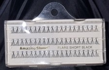 Individual False Eyelashes Eyelash Short Black Flare Fake Eye Lashes 