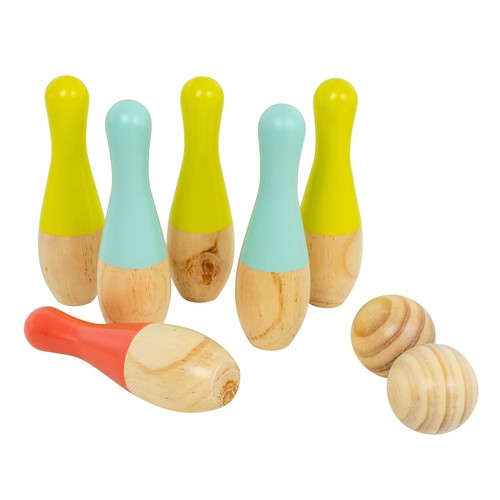 Toys wooden skittles set - toys,