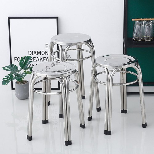 Round metal stool classroom - round,