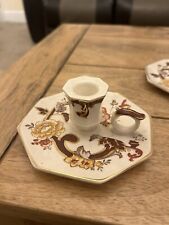 Pair Mason Brown Velvet Candle Stick Holders