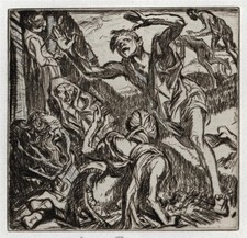 Frank Brangwyn (1867-1956) - Antique Pencil Signed Etching