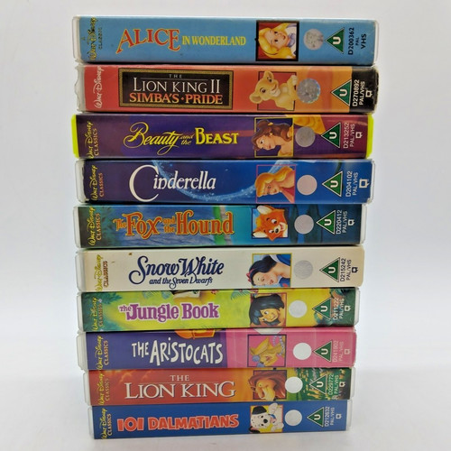 Bundle vhs videos x10 disney - videos,