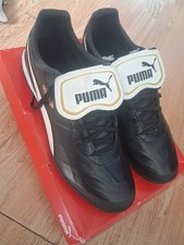 PUMA King Black Leather