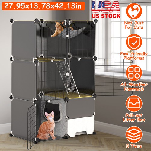 Cat cage indoor enclosure - cat,