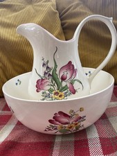Vintage Spode Jug And Bowl