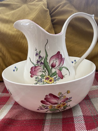 Vintage spode jug and bowl - vintage,