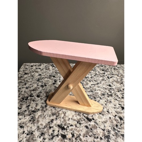 Mini wooden ironing board - board, pink