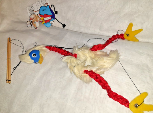 Emu puppet and mouse - puppet, +