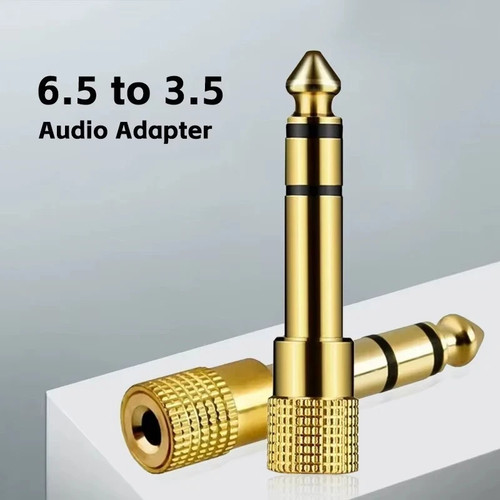 Gold 5mm aux stereo - gold,