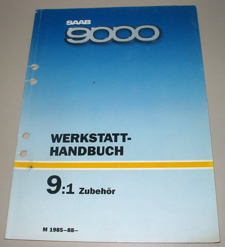 Werkstatthandbuch saab 9000 - werkstatthandbuch,