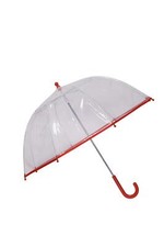 Kids Transparent Dome Umbrella Childrens PVC Clear Brolly
