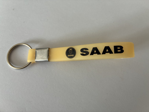 Brand keyring strap yellow - brand,