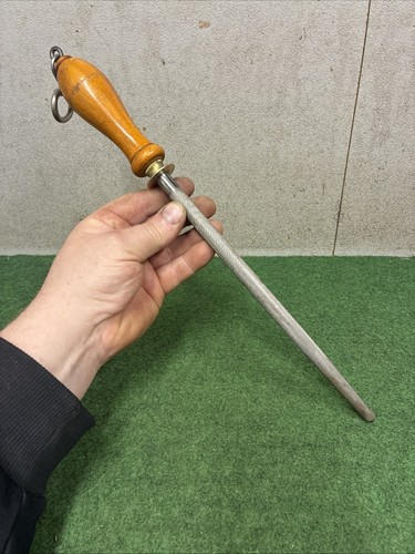 Vintage butchers sharpening - butchers,
