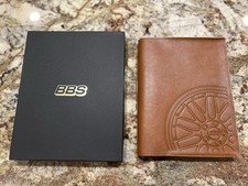 BBS Brown Leather A5 Notebook Cover Car Guy/Gal/Geek Gift VW/Audi/BMW/Ferrari