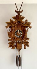 Large Vintage Hunters Black Forest Cuckoo Clock
