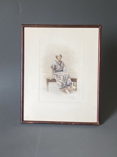 Unusual c1910 hand - , coloured
