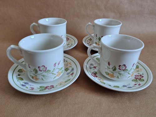Country lane tea cups - country,