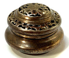 Antique William Comyns Silver Pot Pourri/ Pomander Box London 1907