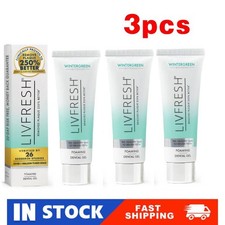 3BOX LIVFRESH Toothpaste Gel Clinically Proven to Remove Plaque 250% Better.
