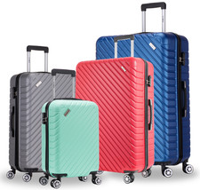 XL Large Suitcase 4 Wheel Medium Lightweight Luggage ABS Hard Shell Cabin Case