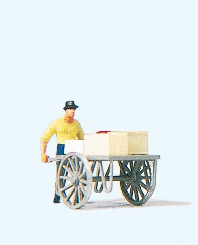 Man with cart - cart, ho/oo