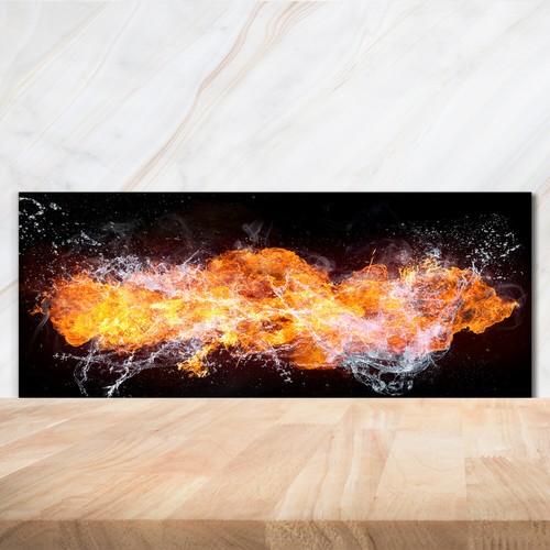 Kitchen glass splashback - kitchen,