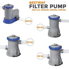Bestway Flowclear Filter Pump 330/530/800/1500 gal Above Ground Swimming Pool