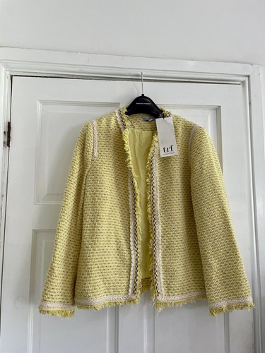 Zara textured tweed blazer - tweed,