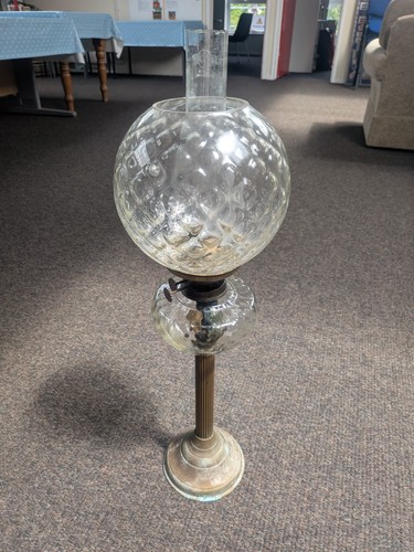 Victorian oil lamp brass - lamp,,
