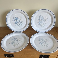 Pyrex Blue Iris Dinner Plates