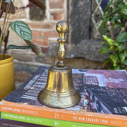 Vintage brass bell dinner - bell,