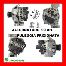 ALTERNATOR 90AH FIAT PUNTO EVO 1.3 MJET FROM 2009 55KW 75HP CODE TG9S022