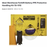 Warehouse Forklift Battery PPE