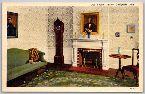 Gallipolis ohio 1940s postcard - ohio,
