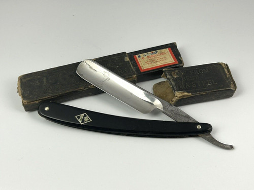 Antique straight razor - , cut