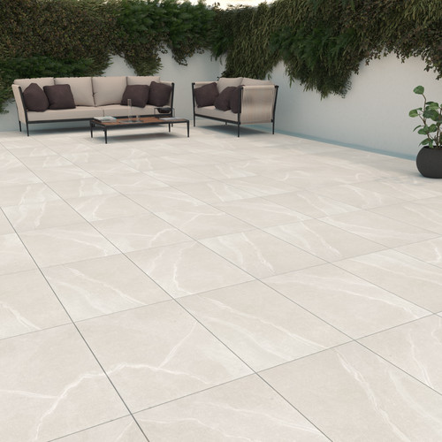 Porcelain paving ivory 20mm - ivory,