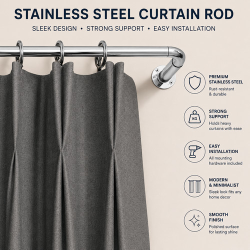 French blackout curtain rod - blackout,