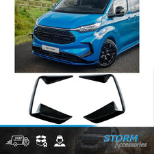 For Ford Transit Custom MK2 2024 On Front Aero Canard Loops In Gloss Black