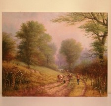 Original Oil Painting canvas Signed By Rob Marshall 20x16 landscape Devon 