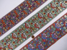 2Yd Jacquard Trim 3.90" wide Woven Border Sew Ribbon T921-D