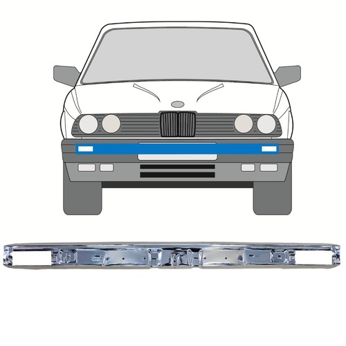 Chrome front bumper - for, 3