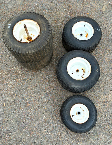 Lawnmower wheels - lawnmower,