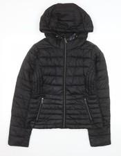 ZARA Womens Black Hooded