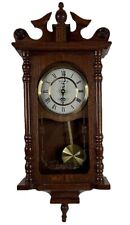 Strausburg Manor Oak Quartz Westminster Chime  And Strike Wall Clock New In Box
