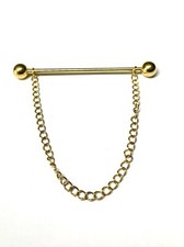 Stylish Gold Chained Collar