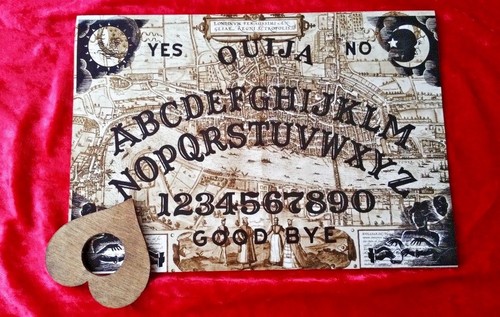 Wooden ouija board - board, game
