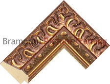 65mm Wide Gold Reverse Wood Picture Frame Moulding