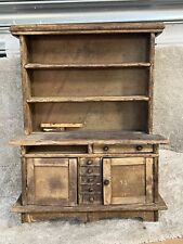 ANTIQUE RUSTIC SMALL MINIATURE WOOD  KITCHEN CABINET DRESSER WELSH APRENTICE