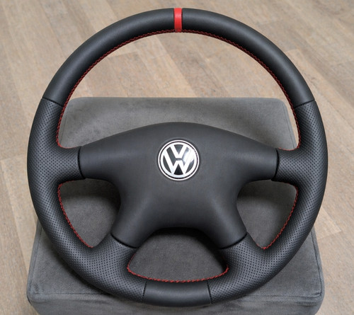 New leather steering wheel - new,