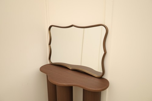 Bronze art deco curved